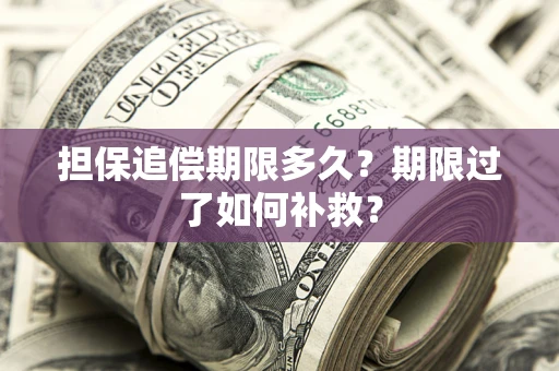 北京担保追偿期限多久？期限过了如何补救？