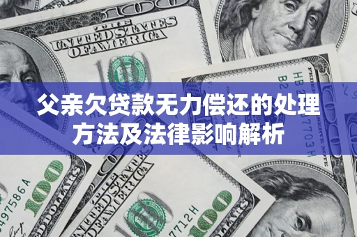 北京父亲欠贷款无力偿还的处理方法及法律影响解析