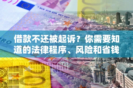 北京借款不还被起诉？你需要知道的法律程序、风险和省钱技巧