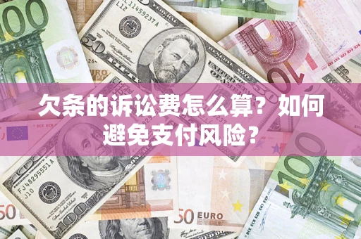 北京欠条的诉讼费怎么算？如何避免支付风险？